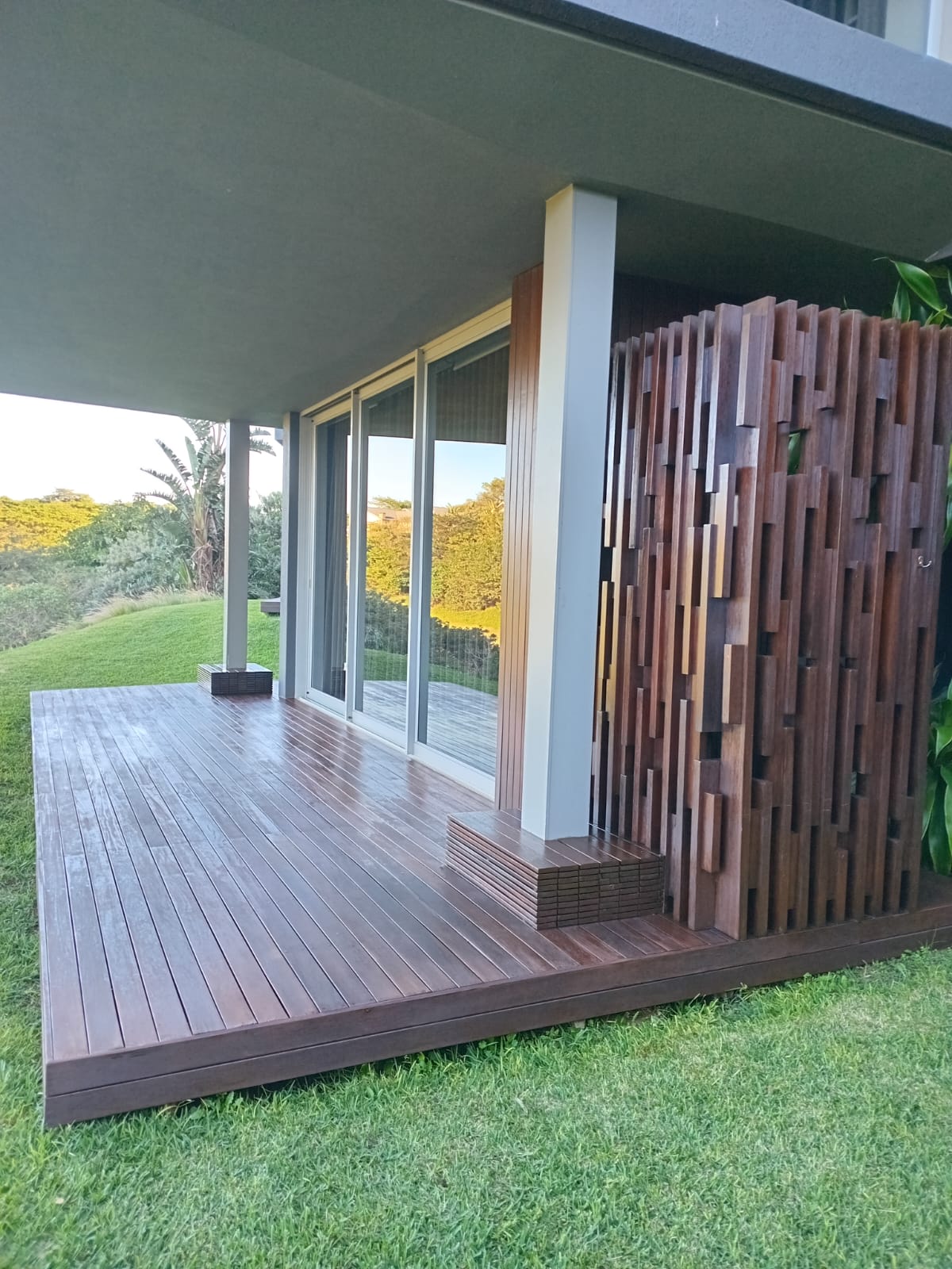 Wooden construction project